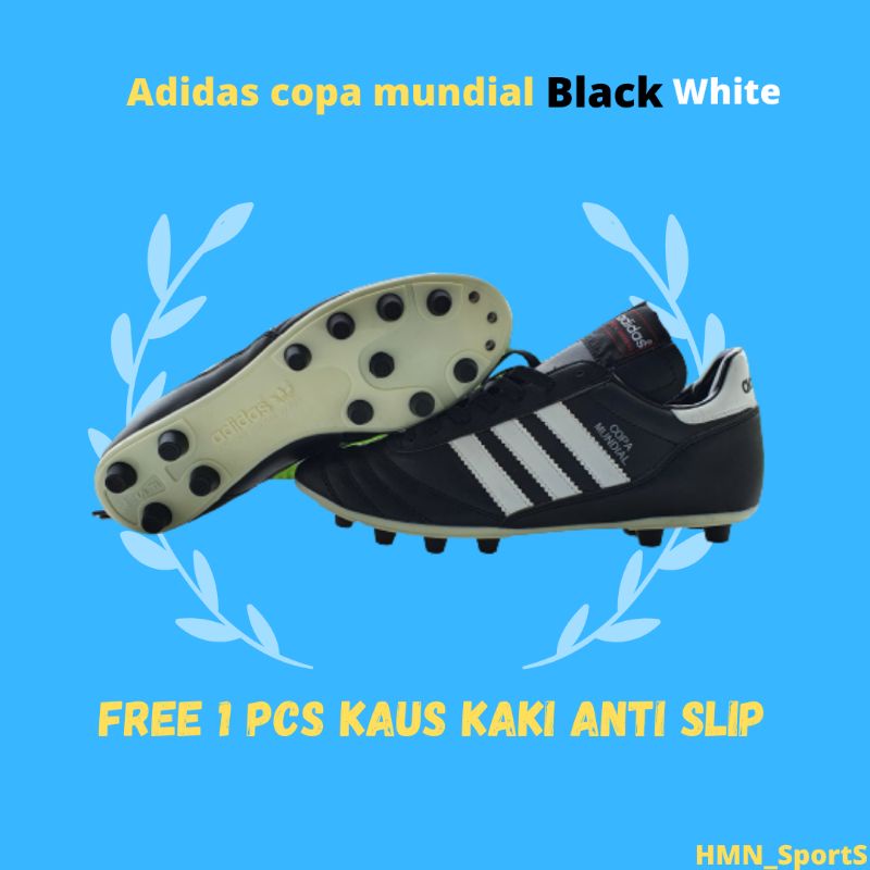 Sepatu Bola Adidas Copa Mundial Black White