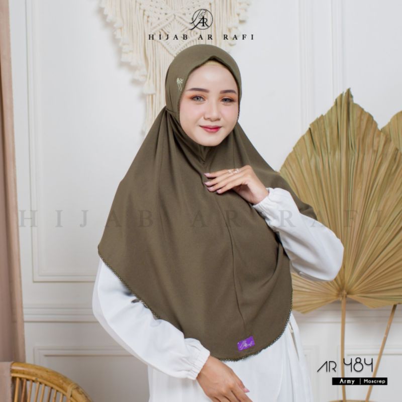 TERBARU ✅ AR 484 HIJAB INSTAN by HIJAB AR RAFI ORIGINAL || INAYAHHIJAB-Army