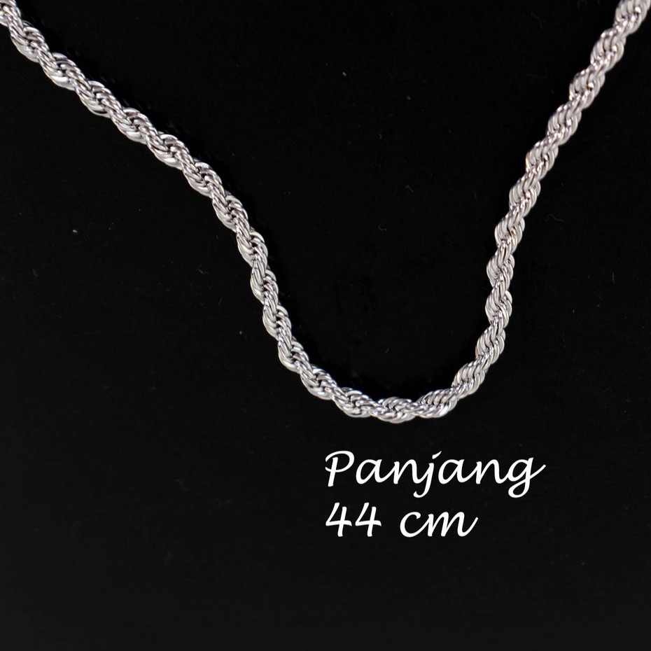 Kalung Tambang Putih xuping