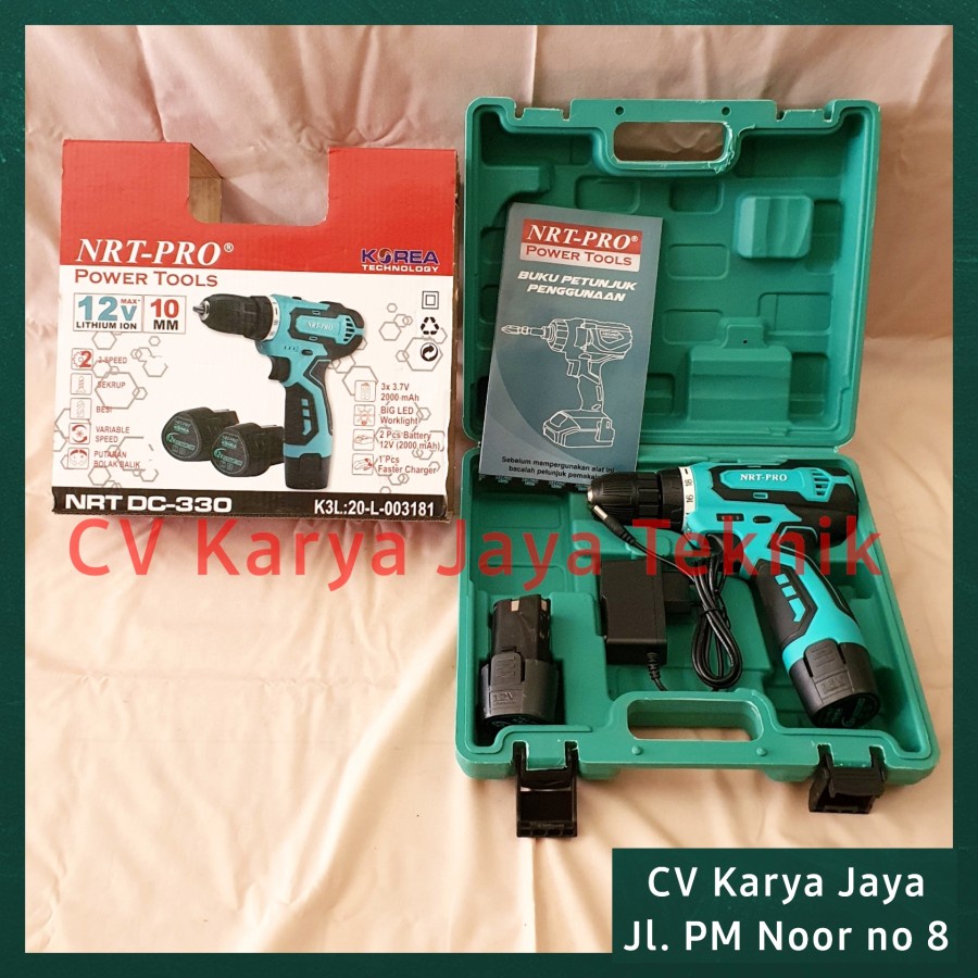 Bor Cas NRT PRO DC-330 12 V 10 MM / Bor Baterai Cordless