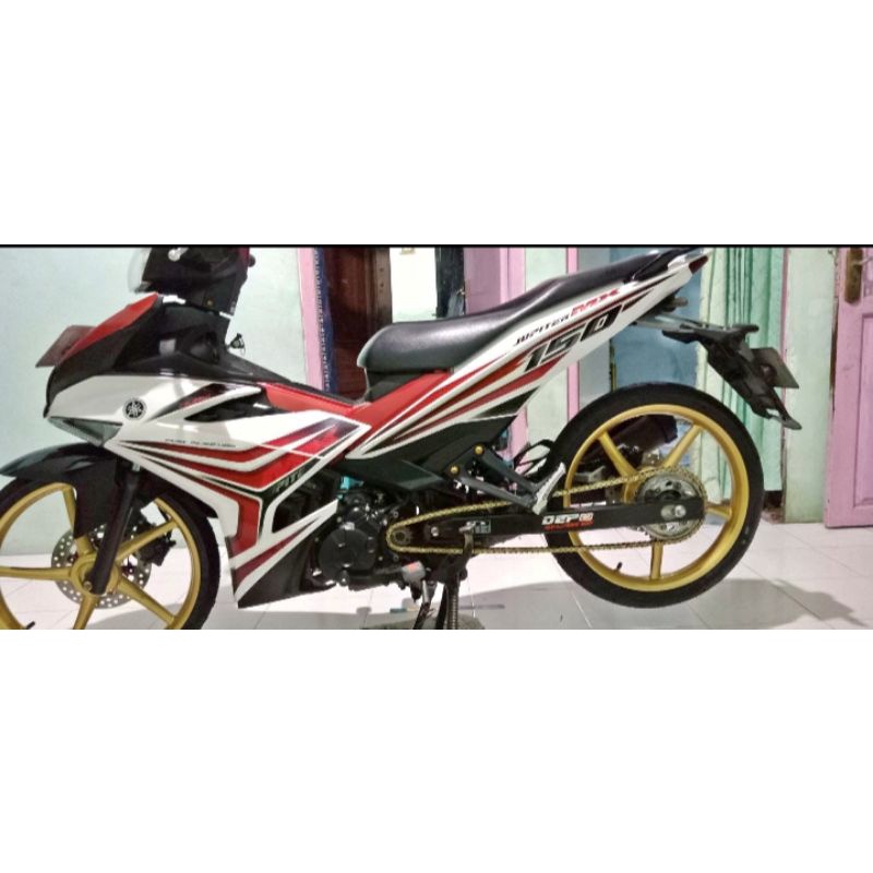 striping sticker Lis body MX king 2015 merah putih