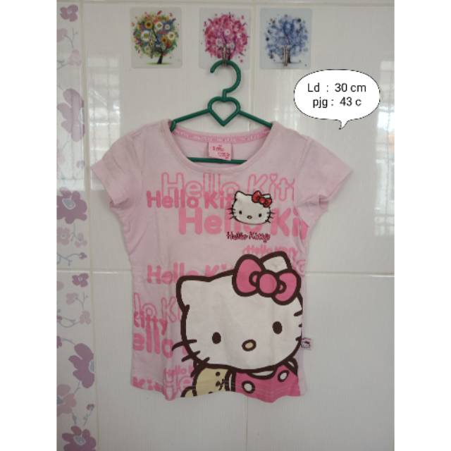 PRELOVED KAOS KITTY PINK