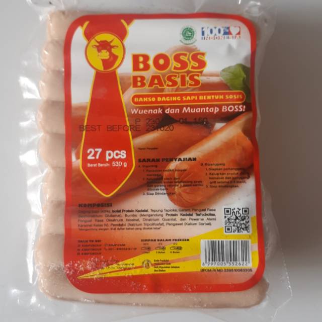 

BOSS BASIS SOSIS isi 27pcs - 550gr