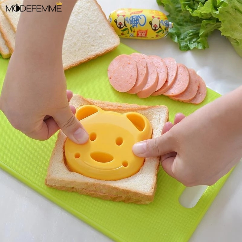 Cetakan Pemotong Roti Sandwich Bentuk Beruang DIY Untuk Dapur