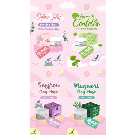 Hiel Beauty | Saffron Jelly Sleeping Mask |Saffron Clay Mask With Collagen | Mugwort Clay Mask With 