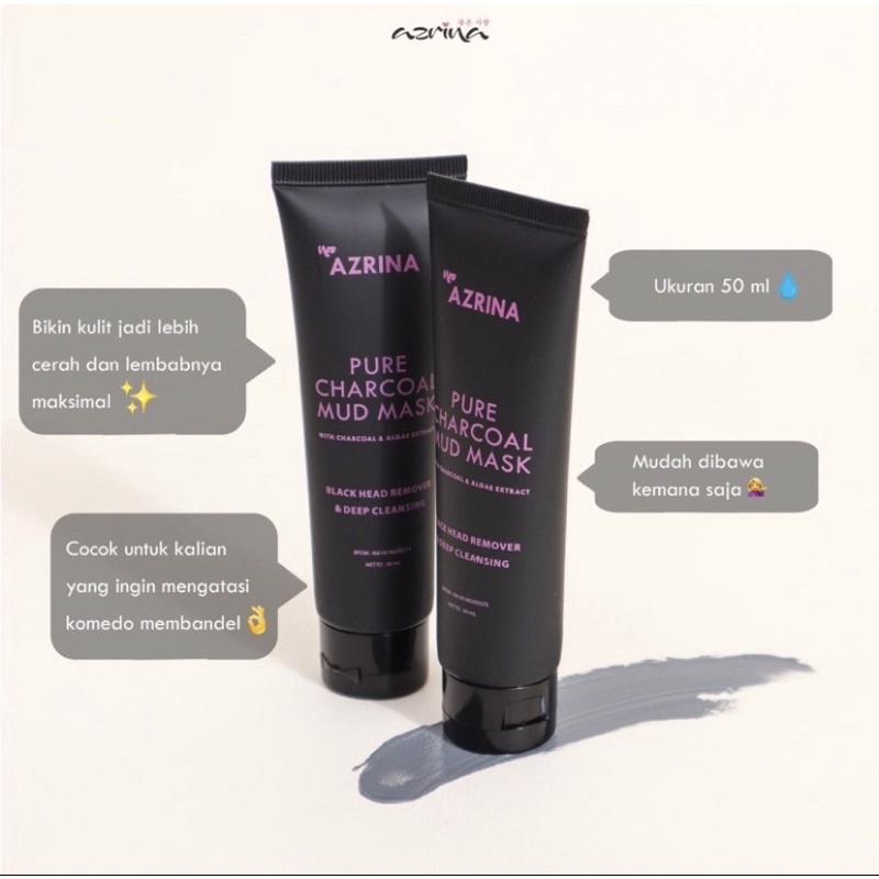 AZRINA PURE CHARCOAL MUD MASK