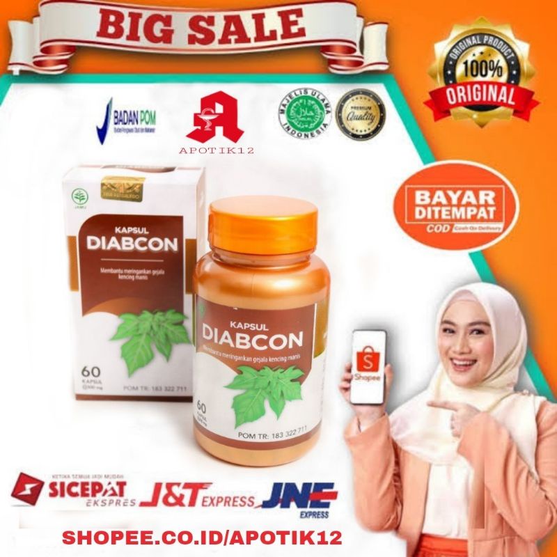 KAPSUL DIABCON OBAT HERBAL DIABETES GULA DARAH KENCING MANIS