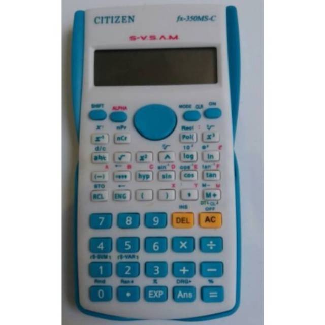 

KALKULATOR SCIENTIFIC CITIZEN FX-350MS-C / WARNA RANDOM