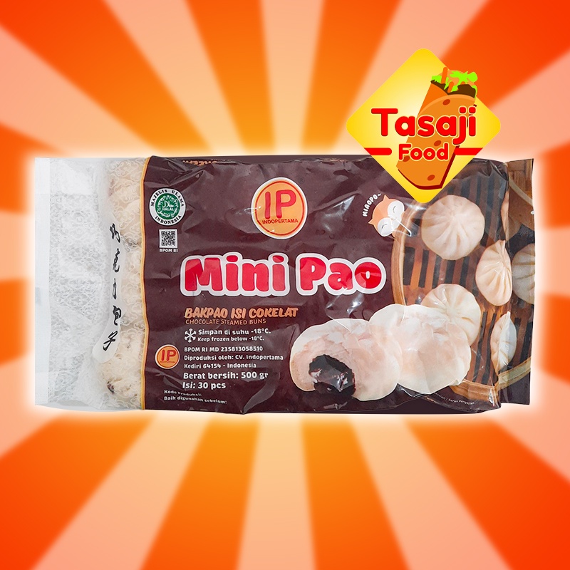 Indopertama Minipao Isi Ayam Kecap, Cokelat &amp; Kacang Hijau 500 Gram