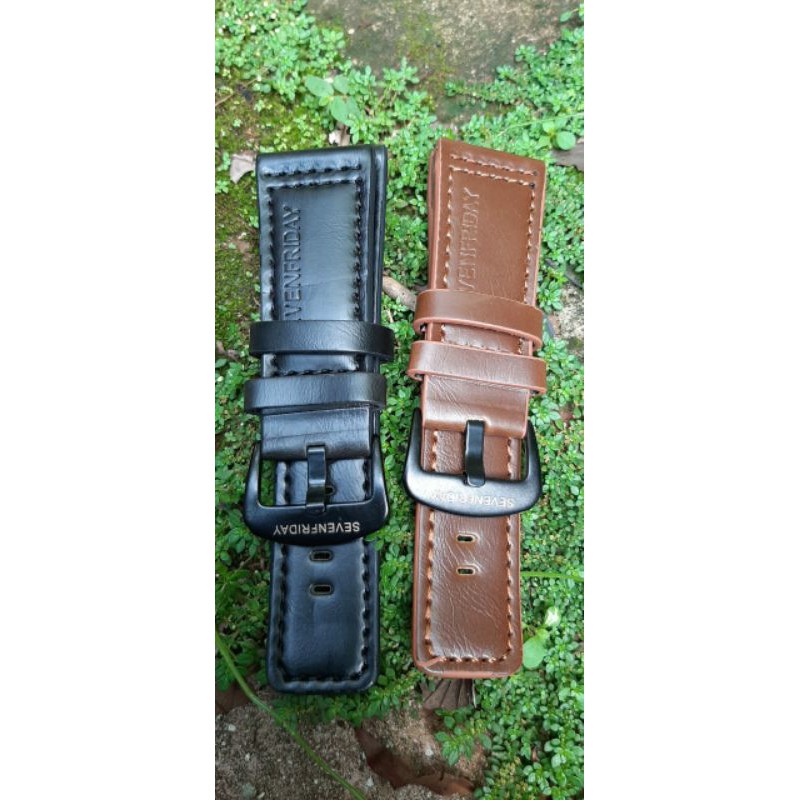 Strap tali jam tangan seven friday, Tali jam tangan kulit seven friday untuk pria size 28mm