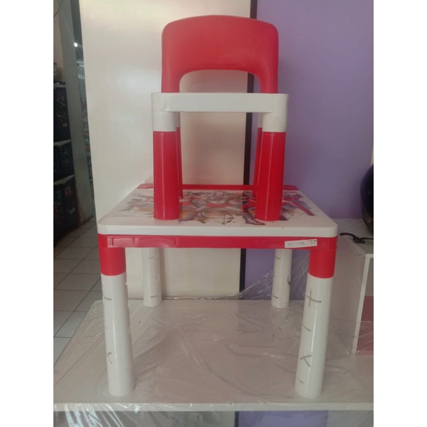 MEJA BELAJAR ANAK + KURSI  / MEJA PLASTIK ANAK