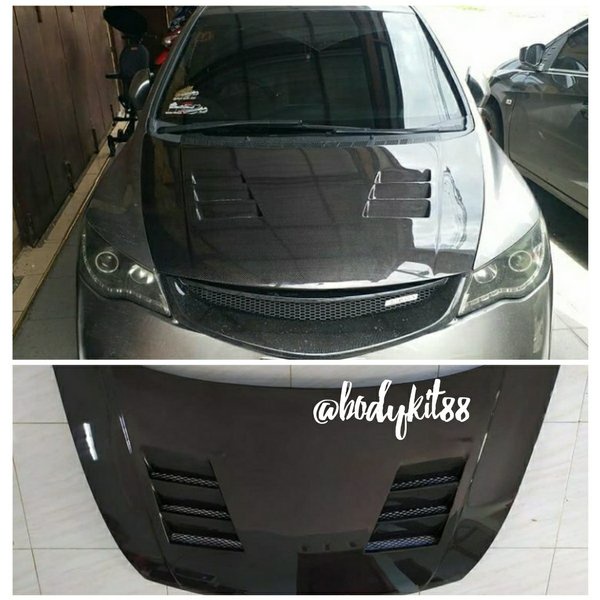 kap mesin honda civic fd carbon kevlar - DUraflex Materials SL 14