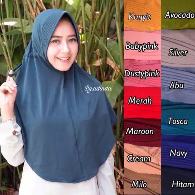 MURAH 1KG=(10pcs) Jibab Serut Murah /Jilbab Lycra Instan Jokowi /ADDIBA SERPOL