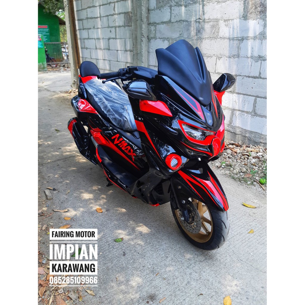 Fullbody Yamaha Nmax Predator V2 Hitam Merah Harga Pabrik Onderdil