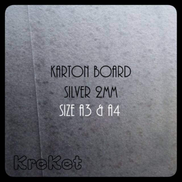

Karton Board Silver A4 2mm