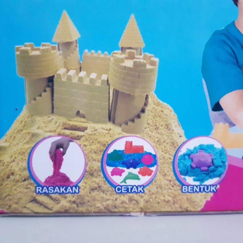 Mainan Pasir Ajaib Anak Edukatif - Kinetik Space Sand Cetakan Kreatif