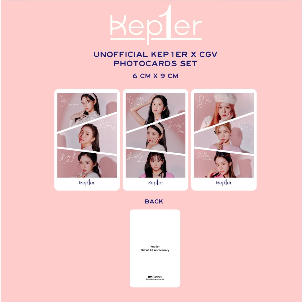 REPLIKA PHOTOCARD KEP1ER CGV XIAOTING YUJIN MASHIRO CHAEHYUN DAYEON HIKARU YOUNGEUN BAHIYYIH YESEO