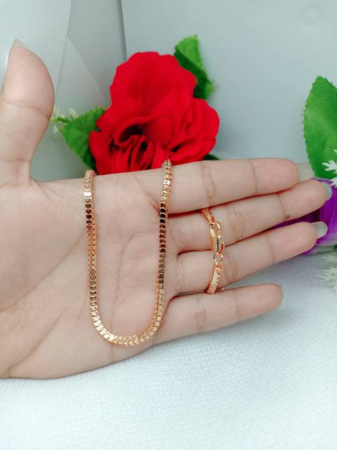 Kalung milano kaca besar