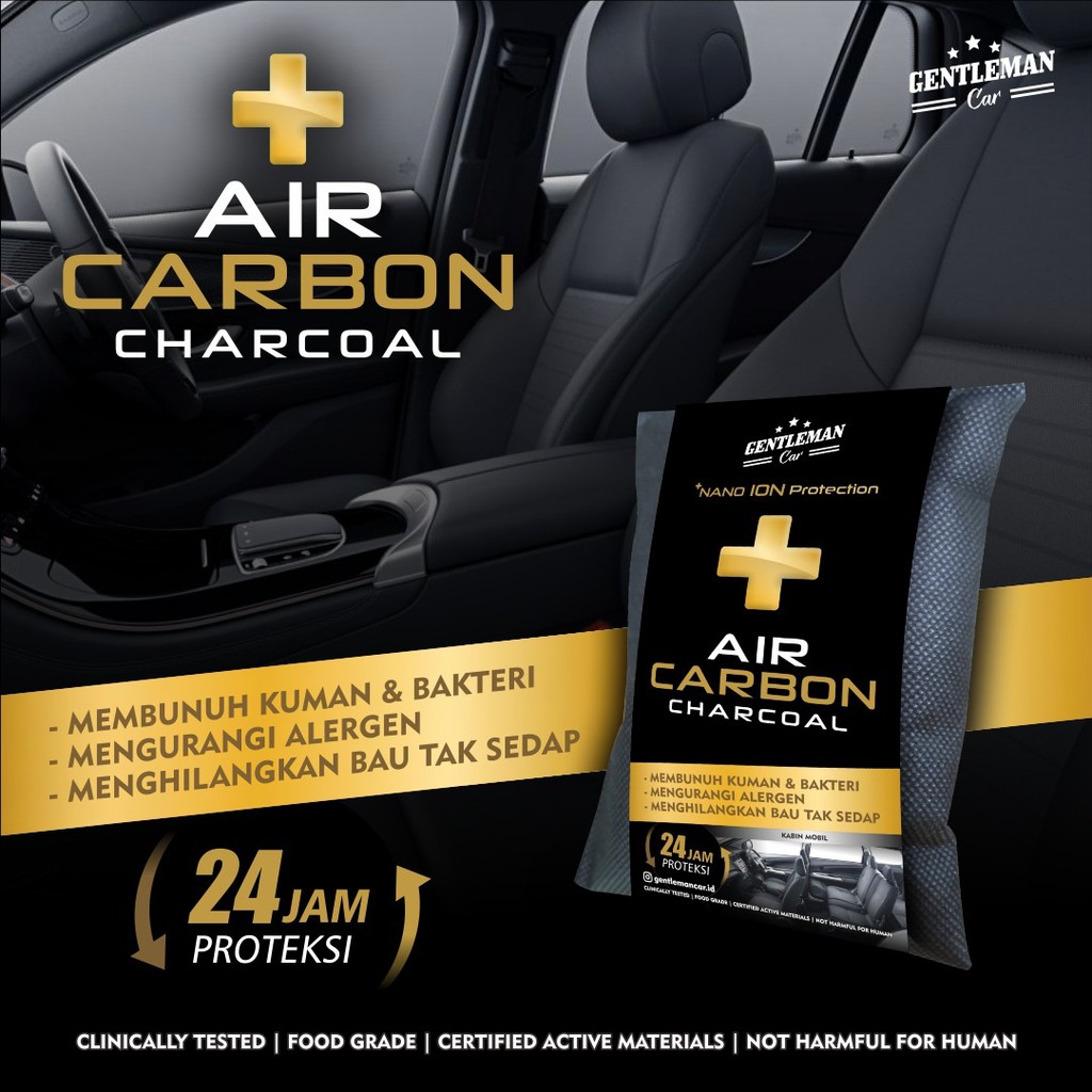 Air Carbon Charcoal | Kantong Arang Bambu Nano Ion Penghilang Bau Ruangan Mobil