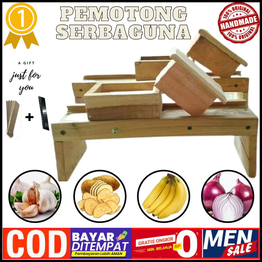 HARGA PROMO,.. PENGIRIS KERIPIK PEMOTONG KERIPIK PENGIRIS SERBAGUNA KAYU JATI ASLI (ORI)