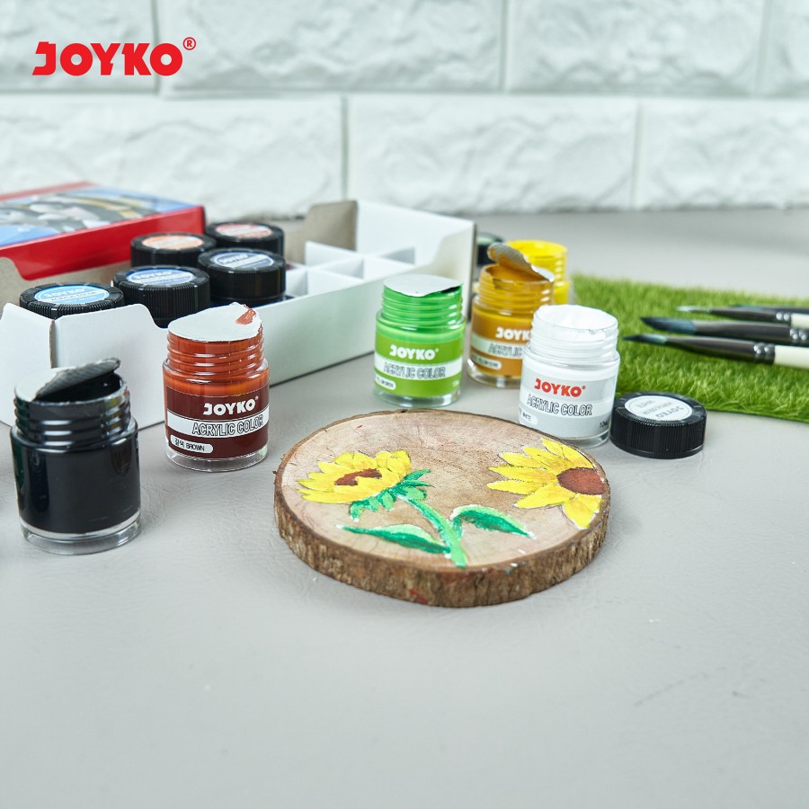Acrylic Color Cat Akrilik Botol Joyko ACC-10ML-12 Warna Colors