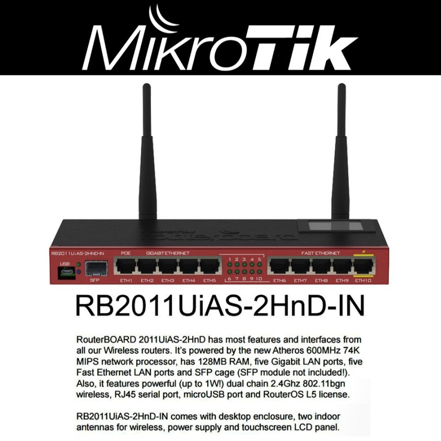 Mikrotik RB2011UiAS-2Hnd-In / RB 2011 UiAS