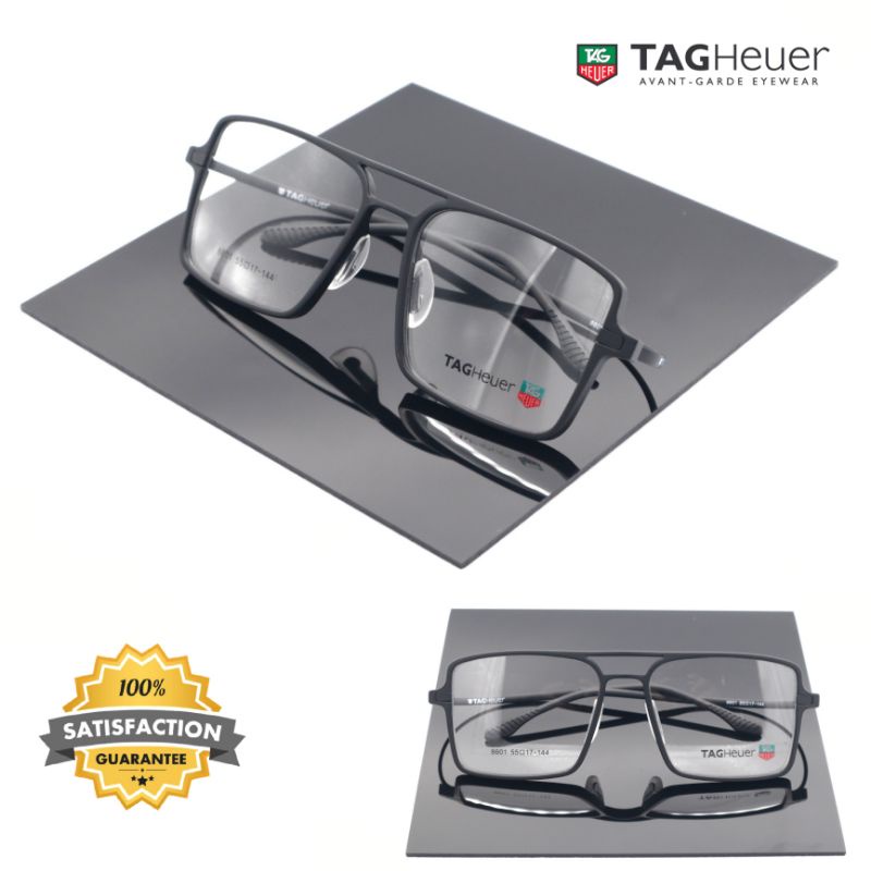 Frame Kacamata Pria Tag Heuer Reflex model kotak