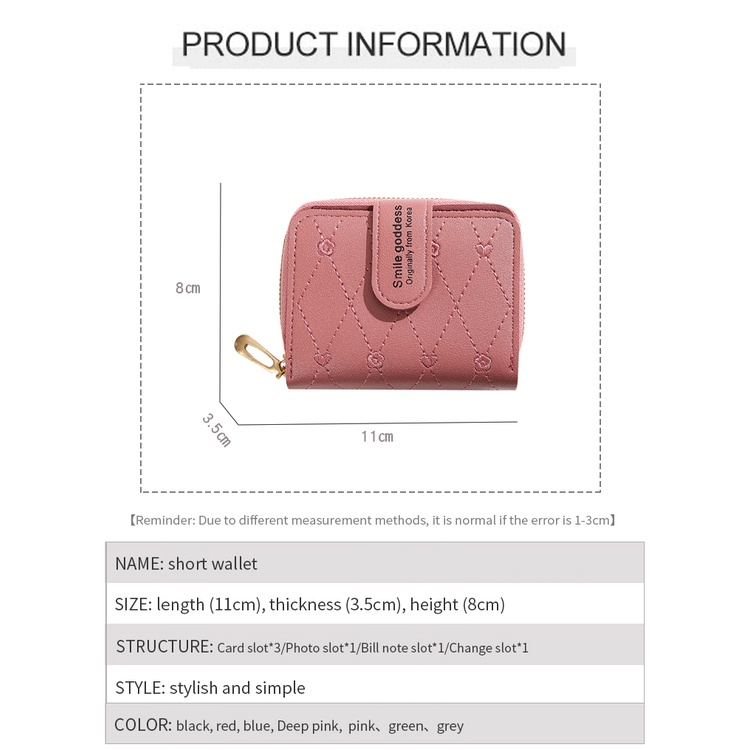 D 1013 Dompet Lipat Wanita Relesting Import