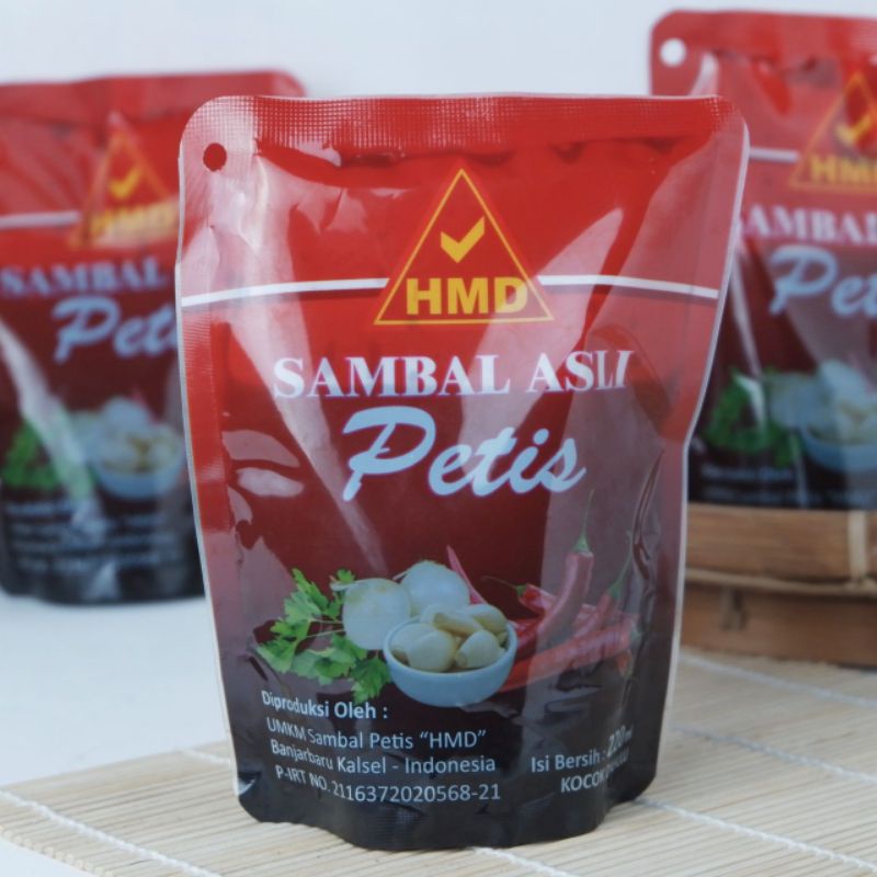 

SAMBAL PETIS HMD ASLI Kemasan Pouch 220ml (Refil)