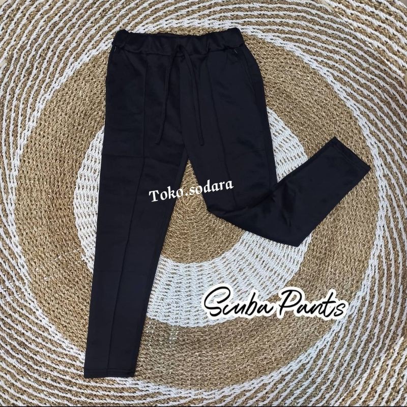 Celana Luna Scuba Pants Premium / Celana scuba wanita / Celana Murah