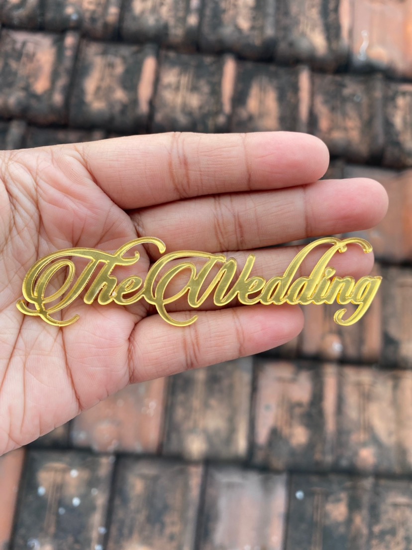 Rs 10 X 2,5 Cm The Wedding Latin Emas / Perak / Mahar / Dekorasi / Seserahan / Scrapbook