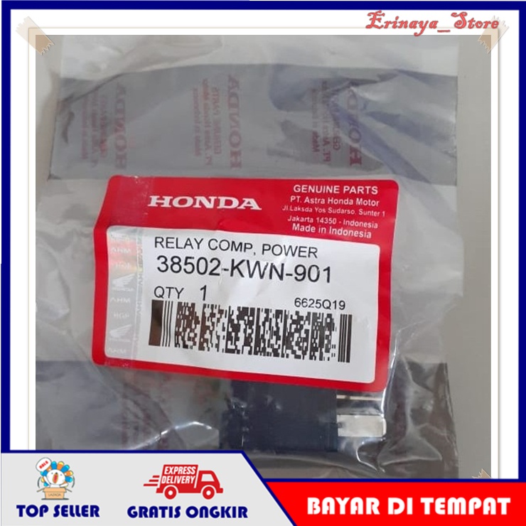 ORIGINAL AHM Relay Switch Stater Power Starter Motor Honda Vario 125 150 PCX Beat Pop Esp K59 KWN Or