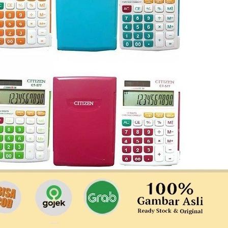 

➶ Citizen Kalkulator Pocket CT-577 Kalkulator saku 12 digit 2 power - Pink ♛