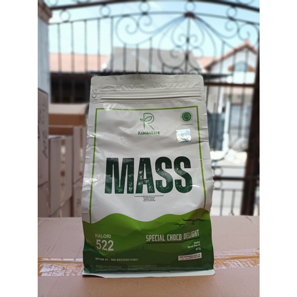 Rimbalife Rimba Mass 2lbs Rimbamass 2lb 900 Gram Gainer Bulking Susu penambah berat badan