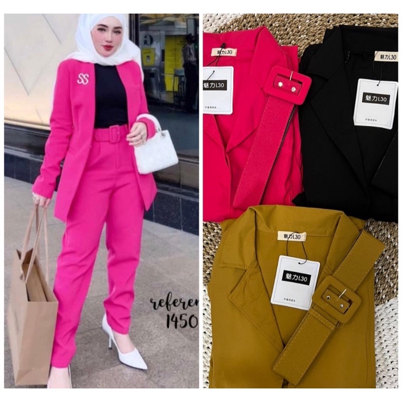 Setelan blazer zaskia