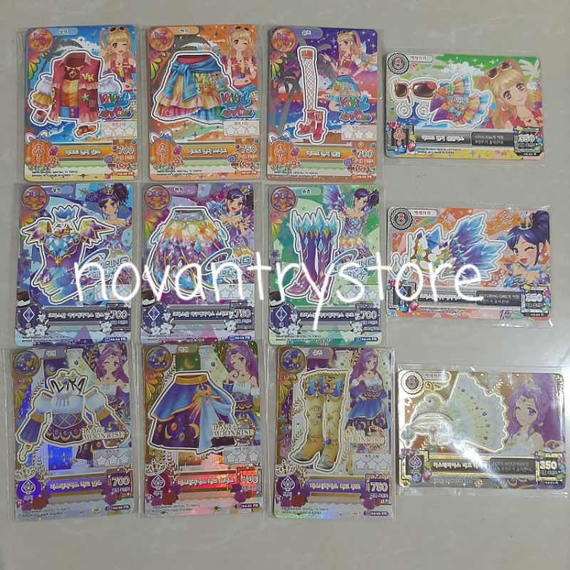 KARTU AIKATSU PREMIUM KOREA MIKURU, AOI, DAN MIZUKI ORIGINAL/OFFICIAL IMPORT