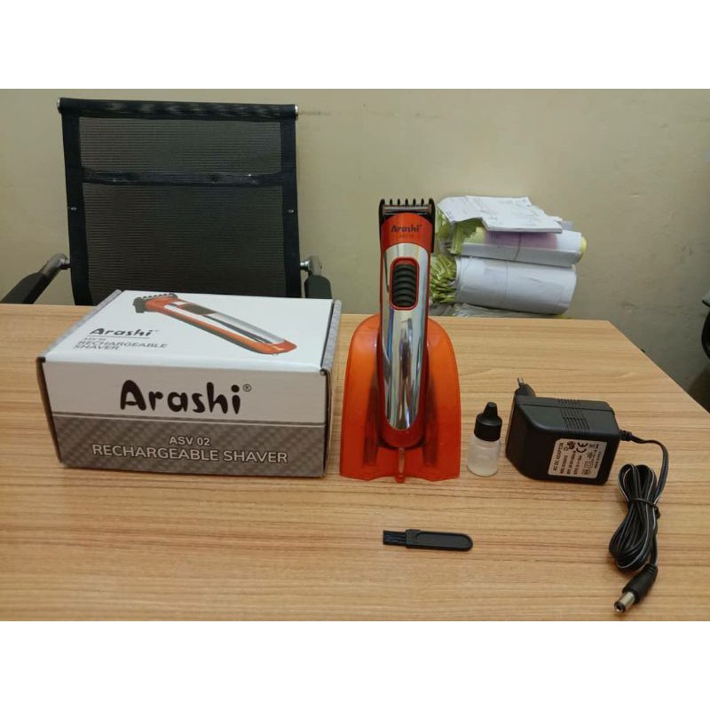 Hair Clipper Mesin Cukur Rambut Elektrik Cas Gunting Rambut Listrik Alat Potong Rambut Arashi ASV 02