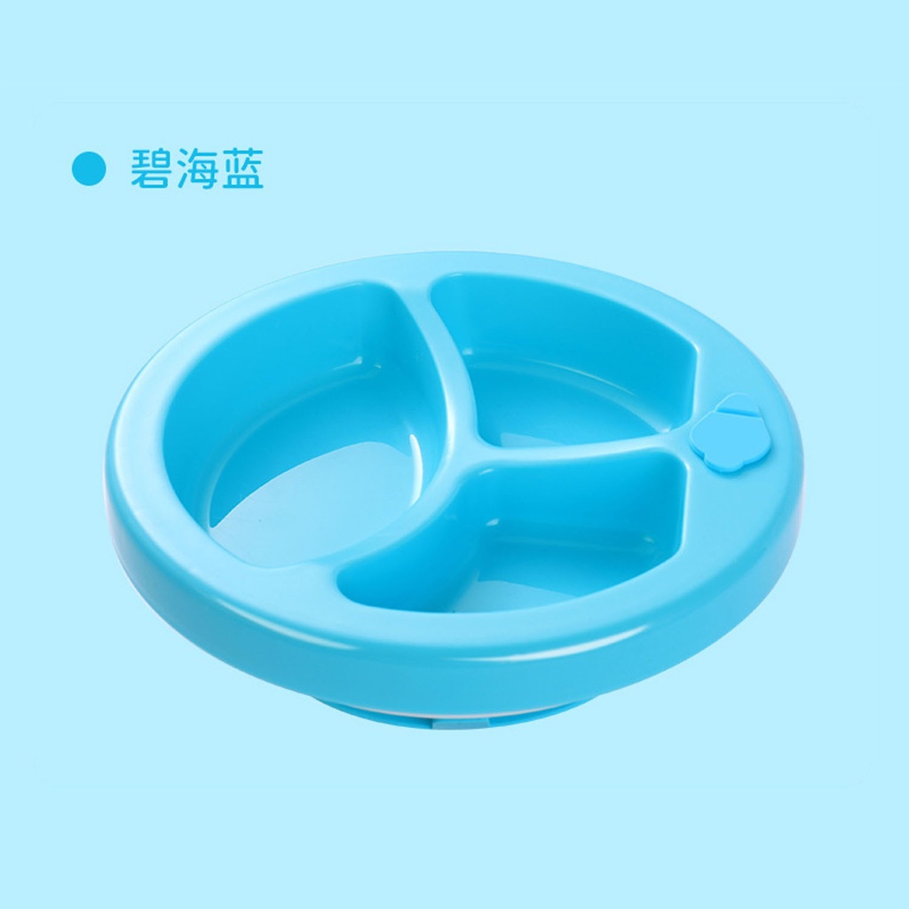 ☀ACCBAYI.ID☀ ACC0034  Piring Menjaga Hangat Makanan / Warming Plate for Baby / Piring Makan Bayi ANTI SLIP-HIJAU