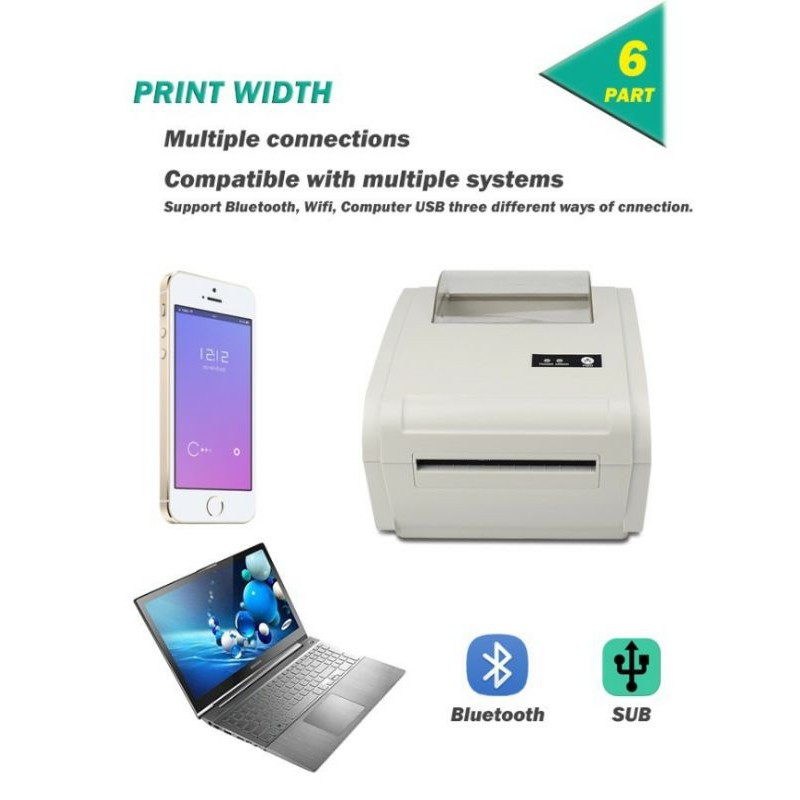 VSC LP-9210UB BARCODE PRINTER -THERMAL PRINTER LABEL (BLUETOOTH &amp; USB)