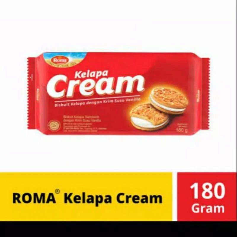 

Roma Biskuit Kelapa Cream ukuran 180gr