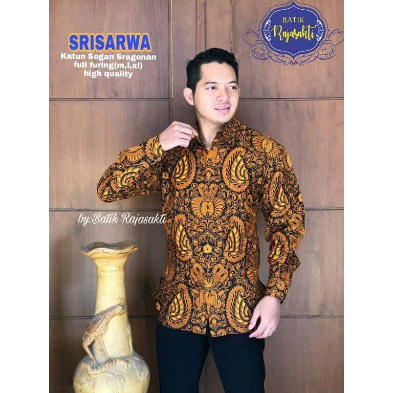 SRISARWA RAJASAKTI KEMEJA BATIK SOLO PRIA LENGAN PANJANG LAPIS FURING ATASAN BATIK PREMIUM MODERN KATUN HALUS BAHUWIRYA  BANAMITRA BANAMITRA PUTIH BANGSAWAN BAYU PUTRA BERLIAN BIRU BHARATAYUDA BIMASENA BIRENDRA BIRU INDAH BRAHMAKERTA BRAHMAKERTA MERAH