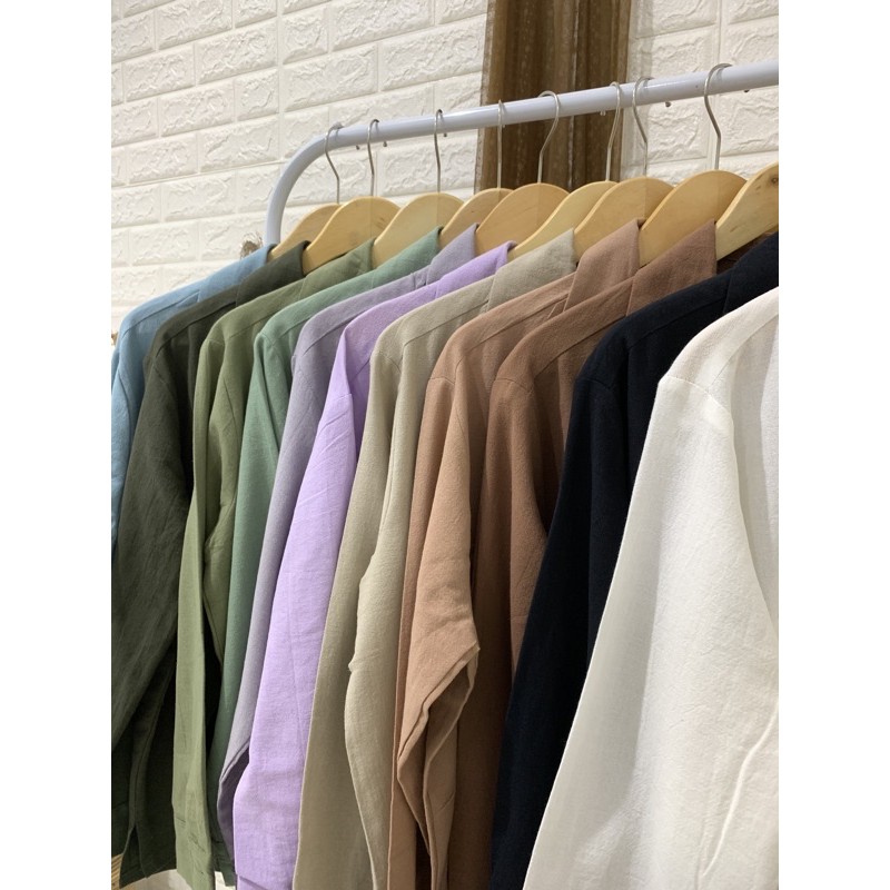 Misty Long Shirt - PLENARIO ID | Kemeja wanita - Oversize - Bahan linen - atasan wanita - shirt kemeja - COD-4