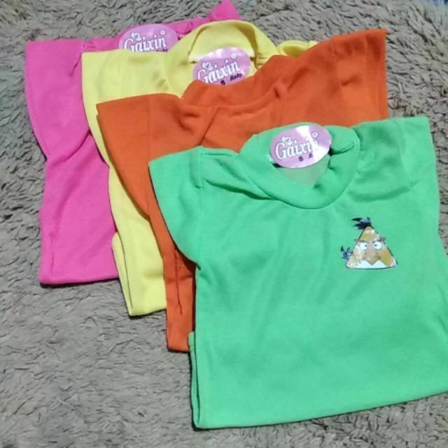 Gaixin KAOS POLOS atasan lengan pendek bayi warna