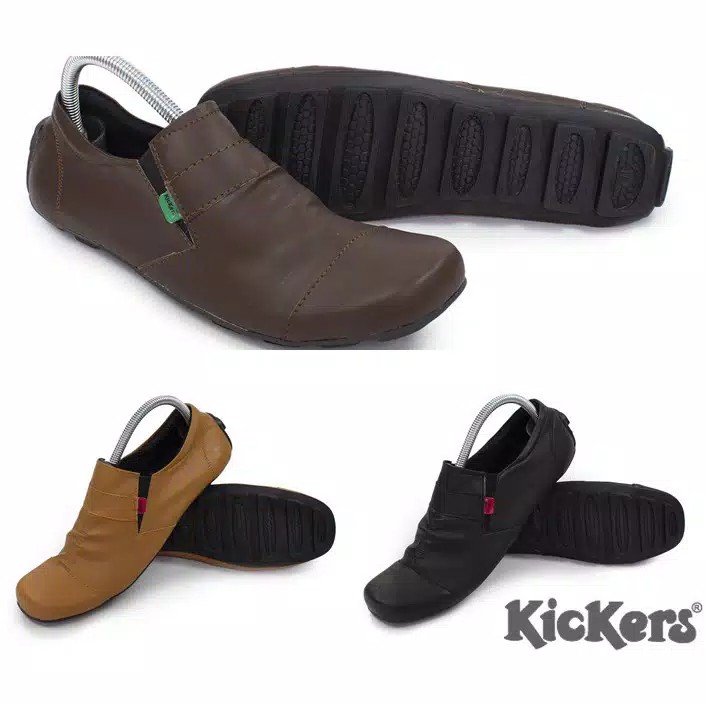 sepatu pria kickers wringkle slop sepatu casual slip on murah