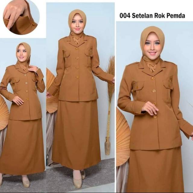 Seragam Pdh Pemdatua Stelan Rok Line A Shopee Indonesia