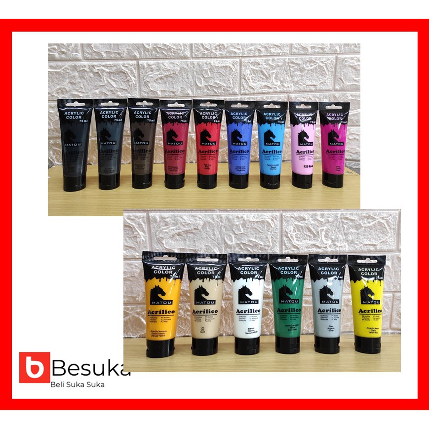 

ACRYLIC COLOUR MATOU 75 ML (15 COLOR)