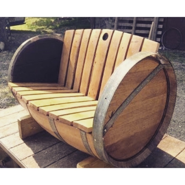 Kursi gentong kayu jati / barrel / kursi barrel / tong kayu