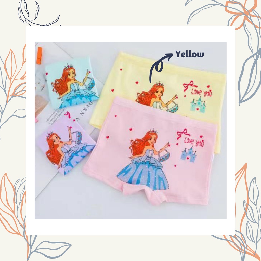 MBSS - XIAO TING CD PRINCESS LOVE celana dalam anak perempuan bahan katun halus 2-12 Tahun