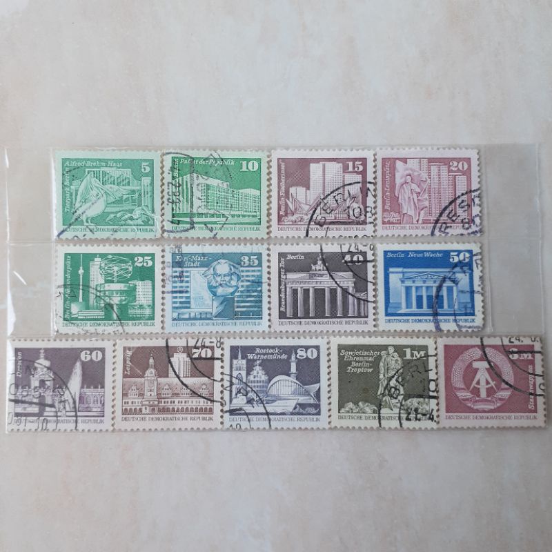 

Perangko Jerman German Development in The GDR Small Size set 13pcs - Perangko Luar Negeri