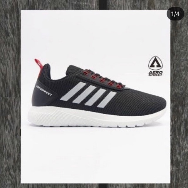 Sepatu Aerostreet Questar hitam size 40 - 43